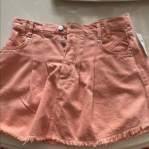 Pilcro Peach Mini Skirt